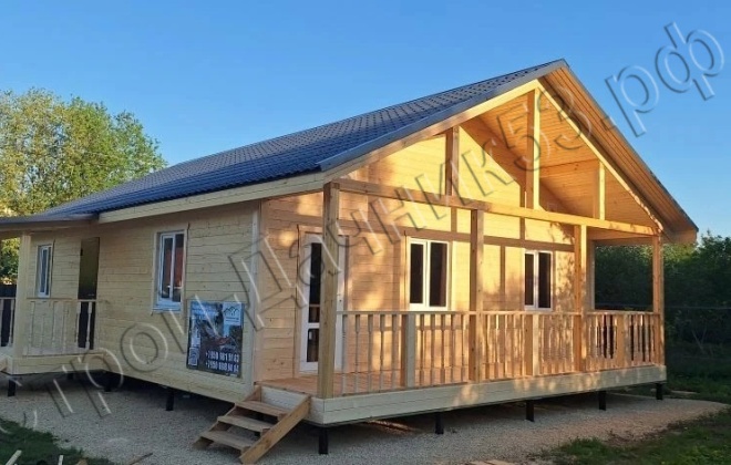 1 Каркасный дом Д-115, 11x9.5м, 91 М², Ленинградская область, Гатчинский район, СНТ Зайцево (6)